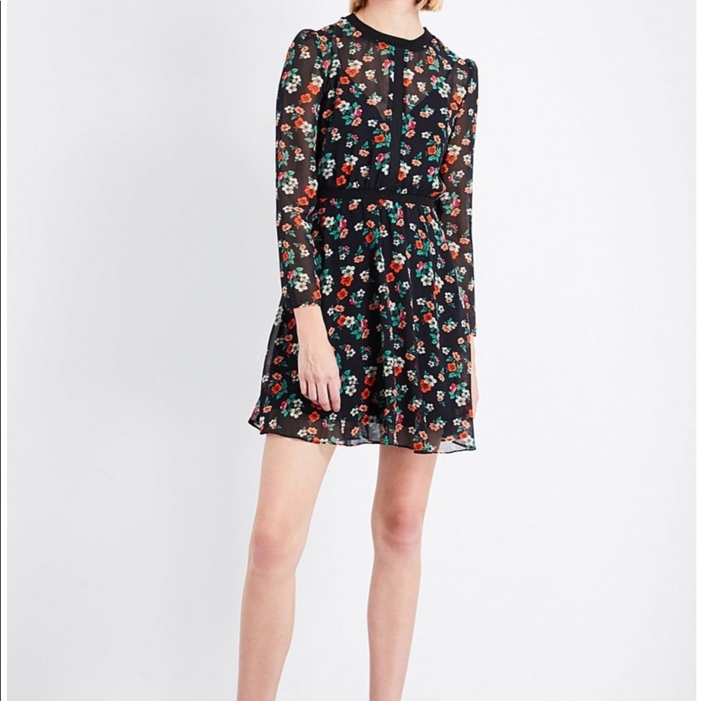 Maje | Floral Printed Dress - Picture 2 of 3